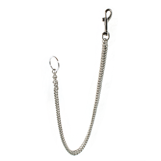 A heavy steel persian chainmaille wallet chain.