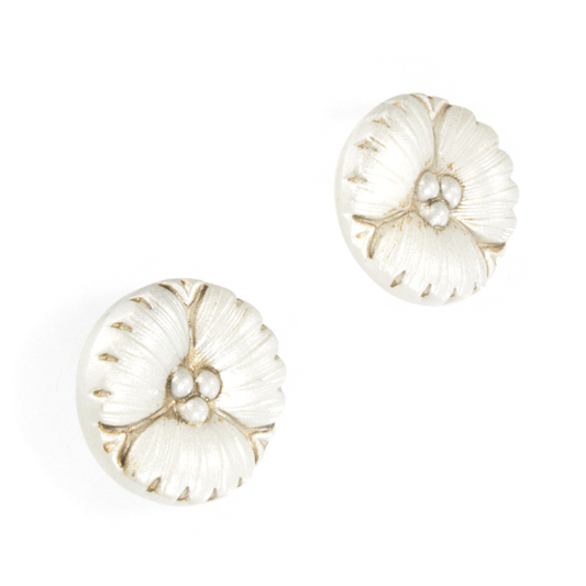 A pair of czech glass stud earrings.