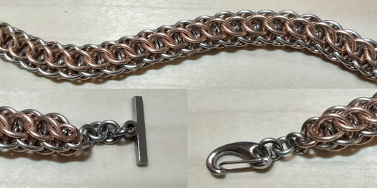 Steel & Bronze Persian Bracelet